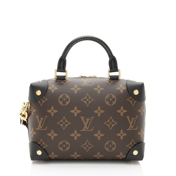 Louis Vuitton Monogram Canvas Petite Malle Souple Satchel - Picture 3 of 11